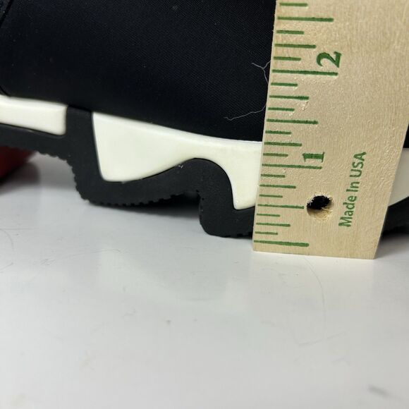 IRi NYC Wes I Black Red Neoprene Wavy Heel Futuristic Sneaker SZ 8 - Picture 13 of 13